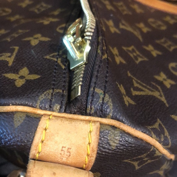 LOUIS VUITTON Monogram LV 55 Keepall Bandolier Strap Luggage Tag Lock Key SD844 - Picture 10 of 17